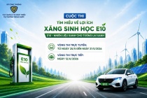 Cổng trực tuyến Cuộc thi tìm hiểu về xăng sinh học E10 sẽ bắt đầu từ 10h ngày 25/5
