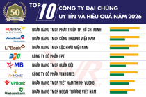 Vietnam Report công bố Top 10 Công ty Đại chúng uy tín và hiệu quả năm 2026