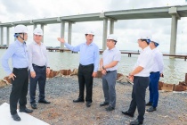 Cầu Đại Ngãi 1 đạt hơn 63% khối lượng, phấn đấu thông tuyến trong năm 2027