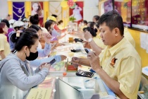 Giá vàng ngày 8/7: Vàng rơi thẳng đứng, SJC và nhẫn trơn giảm tiếp