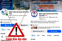 Xuất hiện fanpage giả mạo Bệnh viện Đa khoa tỉnh Phú Thọ để kêu gọi từ thiện