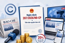 Từ ngày 1/9, áp dụng quy định mới về tiền bản quyền trong lĩnh vực báo chí