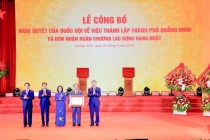 Lễ công bố thành lập thành phố Quảng Ninh và đón nhận Huân chương Lao động hạng Nhất