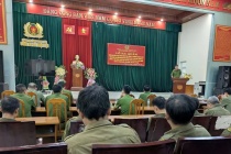Công an xã Triệu Lộc ra quân cao điểm phòng, chống tội phạm ma túy