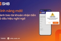 SHB mở rộng tính năng cảnh báo tài khoản nhận tiền có dấu hiệu nghi ngờ gian lận, lừa đảo