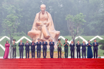 Tổng Bí thư, Chủ tịch nước Tô Lâm dự lễ khánh thành tượng đài 'Bác Hồ với Ngày hội non sông'