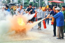 Đội dân phòng tổ dân phố 32 - chủ động phòng cháy, sẵn sàng chữa cháy: Giữ gìn bình yên từ cơ sở