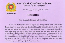 Lãnh đạo Bộ Công an gửi thư khen Công an Ninh Bình điều tra vụ tham ô tại Quỹ tín dụng nhân dân Thành Đô