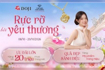 Trang sức DOJI và TGKC ưu đãi tới 20 triệu và nhiều quà tặng cao cấp mừng Ngày Phụ nữ Việt Nam 20/10