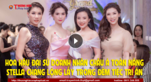 Hoa hậu Đại sứ Doanh nhân Toàn Năng Châu Á 2018 Stella Chang lộng lẫy trong đêm tiệc tri ân