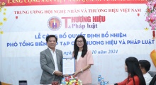 Trao quyết định bổ nhiệm Phó Tổng Biên tập Tạp chí ĐT Thương hiệu và Pháp luật