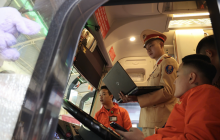 CSGT giám sát trực tiếp hệ thống ATGT của doanh nghiệp nhằm phòng ngừa tai nạn từ sớm