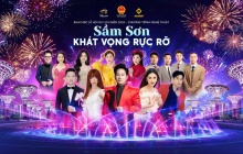 Bắn pháo hoa tại khai hội Sầm Sơn 