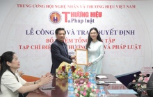 Nhà báo Khổng Nhung được bổ nhiệm làm Tổng biên tập Tạp chí điện tử Thương hiệu và Pháp luật