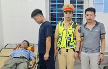 Ninh Bình: CSGT hỗ trợ đưa người đàn ông bị ngất xỉu đi cấp cứu
