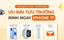 Mua xe Yadea, có hội trúng iPhone 17