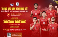 VFF công bố vé xem chung kết Việt Nam với Thái Lan tại Mỹ Đình