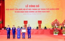 Lễ công bố thành lập thành phố Quảng Ninh và đón nhận Huân chương Lao động hạng Nhất