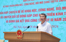 Khoa học công nghệ phải trở thành động lực chủ yếu, trực tiếp, đóng góp vào tăng trưởng