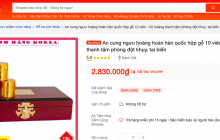 Bộ Y tế yêu cầu Shopee gỡ bỏ sản phẩm An cung ngưu hoàng hoàn nếu vi phạm