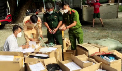 An Giang: Bắt giữ xe tải chở hơn 45.800 sản phẩm không rõ nguồn gốc