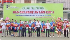 Nghệ An: Sôi nổi giải Tennis chào mừng 98 năm Ngày Báo chí Cách mạng Việt Nam