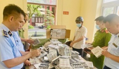 Lực lượng chức năng thu giữ hơn 5.000 sản phẩm thuốc lá điện tử tại Móng Cái