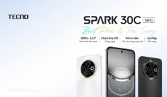 TECNO SPARK 30C: “Tân binh” 4G giá rẻ, thiết kế đẹp, Pin 5000 mAh, kháng nước IP54