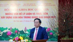 Xây dựng văn hóa trong Đảng là nhiệm vụ quan trọng trong kỷ nguyên vươn mình của dân tộc