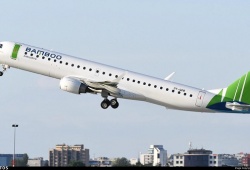 Rò rỉ hình ảnh máy bay thế hệ mới Embraer E195 được cho là sắp bay Côn Đảo