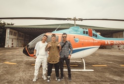 Young Uno và LK du ngoạn bằng trực thăng trong MV 'Ngai Vàng'