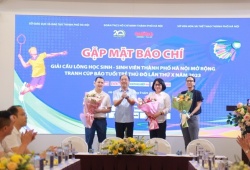 1200 VĐV tham gia giải cầu lông học sinh, sinh viên Hà Nội năm 2023