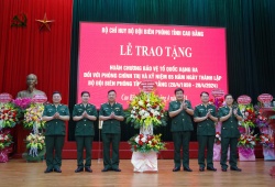 Phòng Chính trị Bộ đội biên phòng tỉnh đón nhận Huân chương Bảo vệ Tổ quốc hạng ba