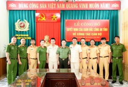Công an tỉnh Nam Định điều động, bổ nhiệm lãnh đạo 
