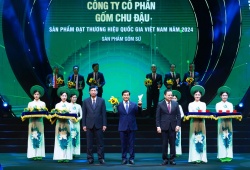 Gốm Chu Đậu được vinh danh Thương hiệu quốc gia năm 2024