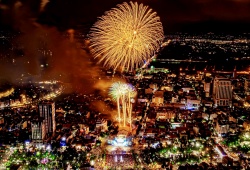 Hải Phòng bắn pháo hoa 2 điểm chào đón năm mới 2026