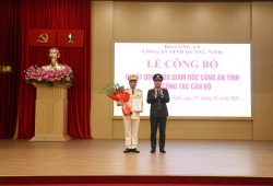 Công an tỉnh Quảng Ninh công bố các quyết định về công tác cán bộ