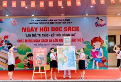 Ngày hội đọc sách ở Trường Tiểu học thị trấn Yên Viên: Lan tỏa văn hóa đọc từ những điều giản dị