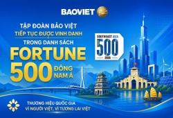 Tập đoàn Bảo Việt (BVH) tiếp tục được vinh danh trong danh sách Fortune 500 Đông Nam Á