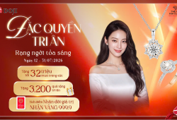 Khách hàng được tri ân tới 32 triệu khi mua sắm trang sức tại DOJI và TGKC trong tháng 7 