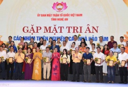 Nghệ An gặp mặt, tri ân các nhóm thiện nguyện, các nhà hảo tâm 