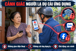 Ninh Bình: Cảnh báo thủ đoạn giả danh nhân viên điện, nước đến nhà yêu cầu cài ứng dụng để chiếm đoạt tài sản