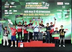 Thanh Hóa: Bế mạc gải đua xe ô tô Gymkhana Vô địch Quốc gia PVOIL Cup 2026