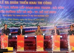 Thủ tướng phát lệnh thi công dự án đường sắt Nha Trang - Sài Gòn