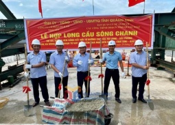 Quảng Ninh: Hợp long cầu sông Chanh 3
