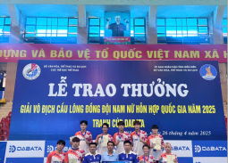 Thắng lợi mới tại Giải Cầu lông đồng đội đôi nam nữ hỗn hợp quốc gia 2025