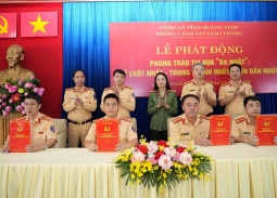 Cảnh sát giao thông Quảng Ninh phát động phong trào thi đua “Ba nhất”