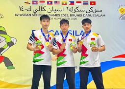 VĐV Quảng Ninh xuất sắc giành 2 HCV tại Đại hội Thể thao học sinh Đông Nam Á 2025