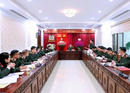 Ninh Bình: Thượng tá Cù Quốc Thắng - Giám đốc Công an tỉnh làm việc với Phòng Hậu cần