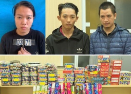 Lập hội nhóm kín buôn bán pháo trái phép trên mạng, 3 đối tượng bị bắt